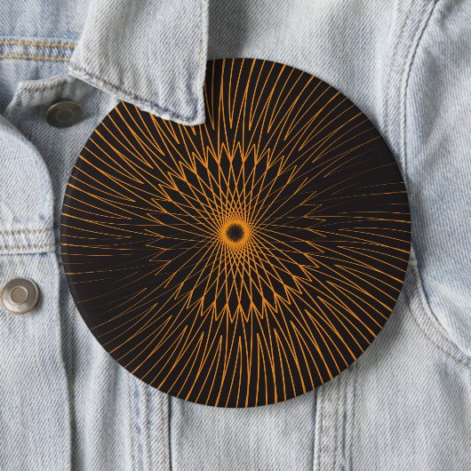 マンダラ、自転車ワイヤ6 缶バッジ (インサイチュ)