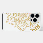 マンダラvibe - iphone 14 pro max case iPhoneケース (裏面横)