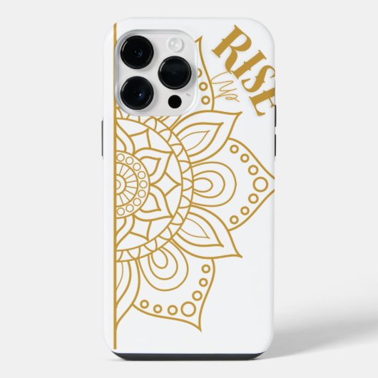 マンダラvibe - iphone 14 pro max case iPhoneケース (裏面)