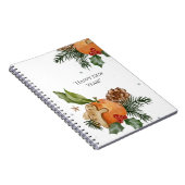 マンダリンとクリスマスホームクッキー ノートブック (右側)