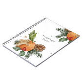 マンダリンとクリスマスホームクッキー ノートブック (左側)