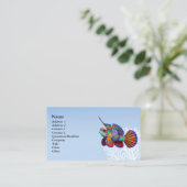 マンダリンのハゼのDragonetの魚の名刺 名刺 (スタンド正面)