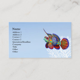 マンダリンのハゼのDragonetの魚の名刺 名刺