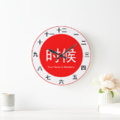 マンダリンの時間部分 ラージ壁時計 (ホーム)