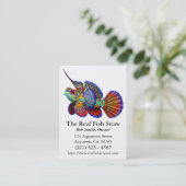 マンダリンのDragonetのハゼの魚の名刺 名刺 (スタンド正面)