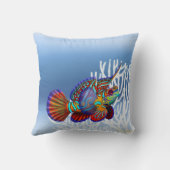 マンダリンのDragonetのハゼ礁の魚の枕 クッション (裏面)