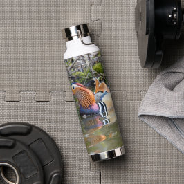 マンダリンアヒルの写真を使用したトール熱ボトル ウォーターボトル