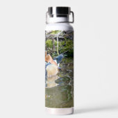 マンダリンアヒルの写真を使用したトール熱ボトル ウォーターボトル (背面)