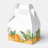 マンダリンオレンジウォーター結婚カラーブライダルシャワー フェイバーボックス (裏面サイド)