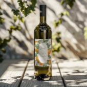 マンダリンオレンジウォーター結婚カラー ワインラベル