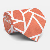 マンダリンオレンジモザイクパターン ネクタイ (ロール)