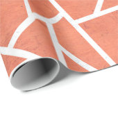 マンダリンオレンジモザイクパターン ラッピングペーパー (ロールコーナー)