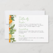 マンダリンオレンジ結婚色の情報 招待状 (正面)