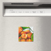 マンダリンオレンジ色のフルーツアート マグネット (インサイチュ (食洗機))