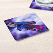 マンダリンゴバイフィッシュ スクエアペーパーコースター (アングル)