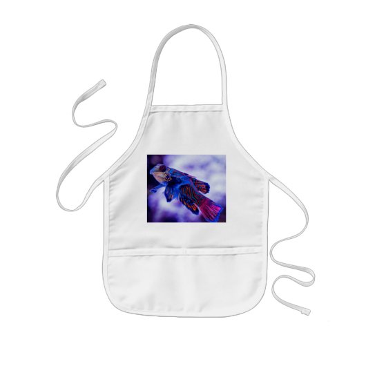 マンダリンゴバイフィッシュ 子供用エプロン (正面)