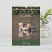 マンダリンダッククリスマスカード シーズンカード (スタンド正面)