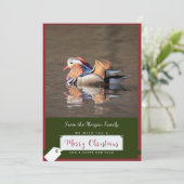 マンダリンダッククリスマスカード シーズンカード (スタンド正面)