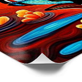 マンダリンダックス日没 ポスター (コーナー)