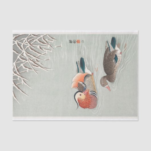 マンダリンダックス(1925年~1936年)大原小村(1877年 – ) 薄葉紙 (正面)