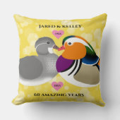 マンダリンダックズロベバード任意の記念日 クッション (正面)