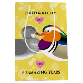 マンダリンダックズロベバード任意の記念日 ミディアムペーパーバッグ