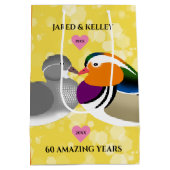 マンダリンダックズロベバード任意の記念日 ミディアムペーパーバッグ (裏面)