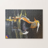 マンダリンダック素晴らしアート自然ジグソーパズル ジグソーパズル (横)