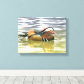 マンダリンダック/エクスクレリキュラータ キャンバスプリント (インサイチュ (ウッドフロア))