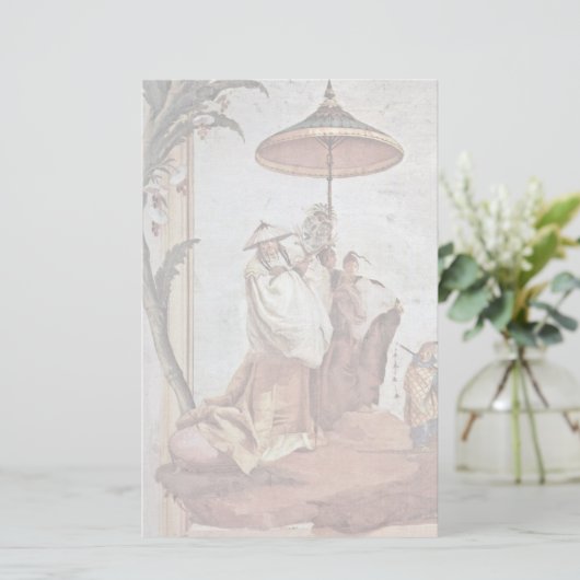 マンダリンツリー付きランドスケープ 便箋 (スタンド正面)