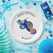 マンダリンフィッシュ漫画イラストレーション ペーパープレート (パーティー)