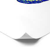 マンダリンフィッシュ漫画イラストレーション ポスター (角)