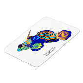 マンダリンフィッシュ漫画イラストレーション マグネット (左側)