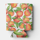 マンダリンフルーツ:水彩シームレスパターン。 缶クーラー (裏面)