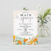 マンダリンフローラアーチメインスクイーズブライダルシャワー 招待状 (スタンド正面)