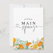 マンダリンフローラアーチメインスクイーズブライダルシャワー 招待状 (裏面)