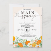 マンダリンフローラアーチメインスクイーズブライダルシャワー 招待状 (正面)