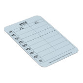 マンダリン中国の英語バイリンガルウィークリープランナー マグネット (右側)