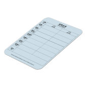 マンダリン中国の英語バイリンガルウィークリープランナー マグネット (左側)