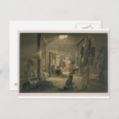 マンダンインテリア長の小屋プレート1 ポストカード (正面/裏面)