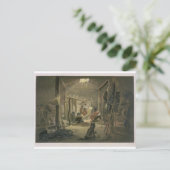 マンダンインテリア長の小屋プレート1 ポストカード (スタンド正面)