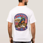 マンダン・ブレーブス 独立記念日Tシャツ Tシャツ (裏面)
