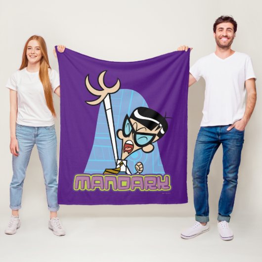 マンダークキャラクター名グラフィック フリースブランケット (インサイチュ)