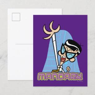 マンダークキャラクター名グラフィック ポストカード
