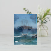 マンダーレイ愛猫グリーティングカード 箔シーズンポストカード (立ち正面)