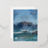 マンダーレイ愛猫グリーティングカード 箔シーズンポストカード (正面/裏面)