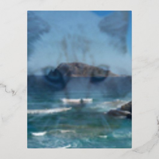 マンダーレイ愛猫グリーティングカード 箔シーズンポストカード (正面)