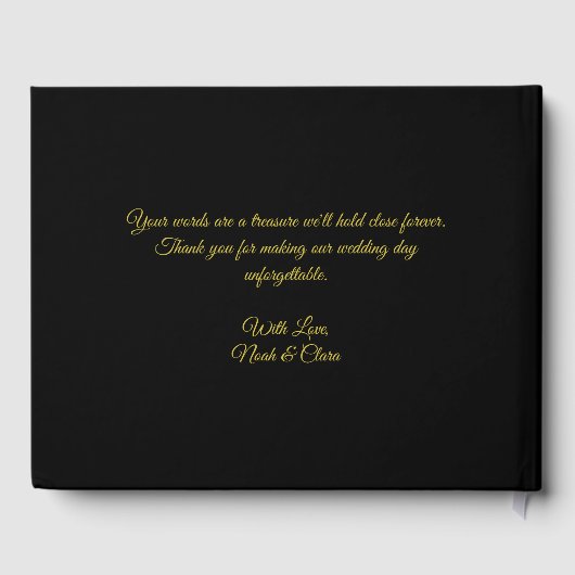 マンダ伝統的ラクラシックエレガントラグジュアリー・アートdec ゲストブック (裏面)