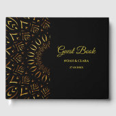マンダ伝統的ラクラシックエレガントラグジュアリー・アートdec ゲストブック (正面)