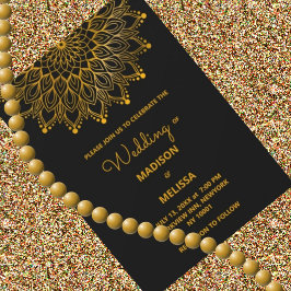 マンダ伝統的ラクラシックエレガント招待状 招待状